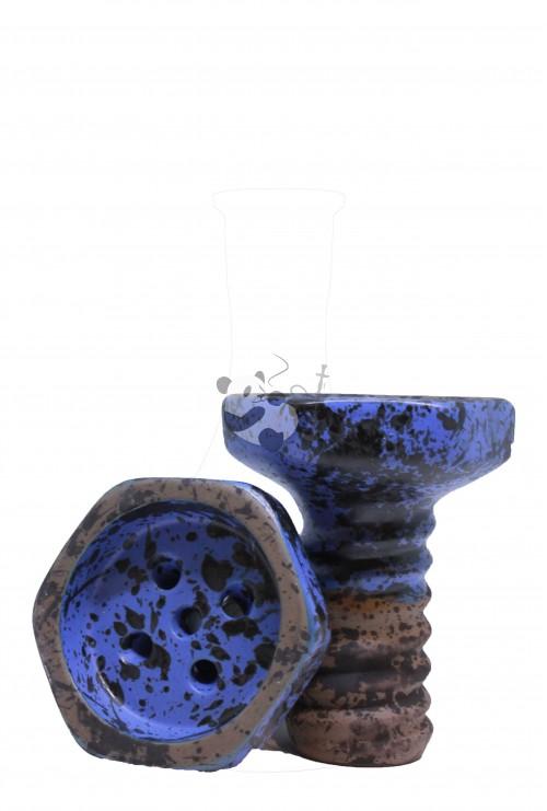 Telamon Evil Screw Bowl Glaze Blue — чаша для кальян